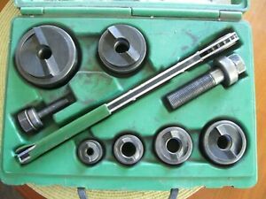 Good Used GREENLEE 7238SB SLUG BUSTER KNOCKOUT PUNCH 6 Size SET 1/2&#034;-2&#034; Conduit