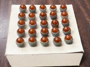 Lot of 25 INDICATOR LIGHT SMOOTH 5/16 AIRCRAFT INSTRUMENT PANEL