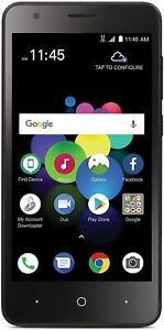 TracFone Carrier-Locked ZTE Blade T2 Lite 4G LTE Prepaid Smartphone - Black -...