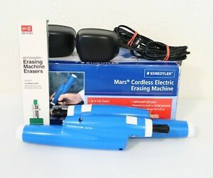 2 Staedtler Mars Cordless Erasing Machines Drafting Tool + Erasers Free Shipping