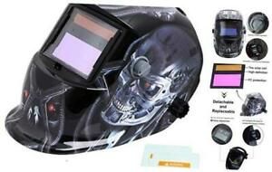 Welding Helmet Solar Power Auto Darkening Hood Welder Mask Breathable XX-107
