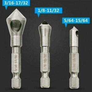 End Mill Hex Handle Silver Deburring High speed steel Drilling Durable