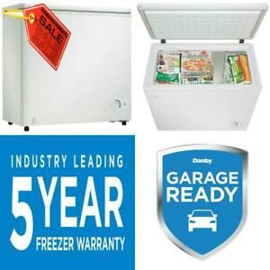 Danby Dcf072A3Wdb-6 7.2 Cu.Ft. Chest Freezer With 5 Year , Garage Ready Deep Fre