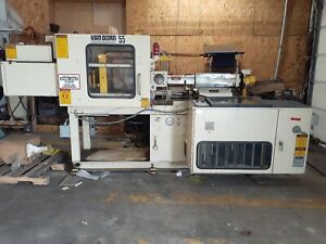 VanDorn 55 Ton Injection Molding Machine With FTS Systems RC-100 Recirculating C