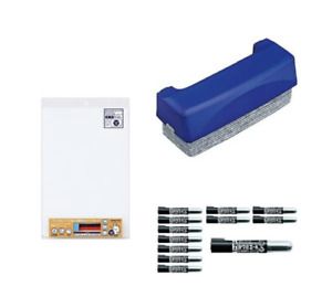 Kokuyo Dry Erase Board Pitabo Suction Sheet Type 300x450mm, Eraser, Maker C154