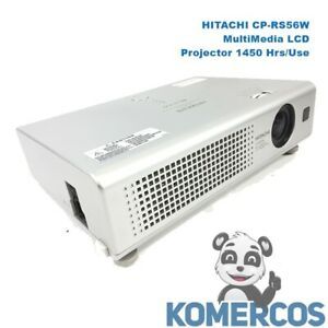 HITACHI CP-RS56W 1600 Lumens - MultiMedia LCD Projector 1450 Hrs/Use