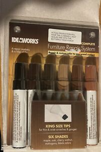 IDEAWORKS Premium Furniture Touch-Up Markers + Filler Set Super Size New