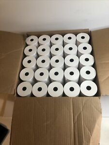 Thermal Paper Receipt Rolls 3-1/8&#034; x 3” White 50 Rolls POS Cash Register Tape
