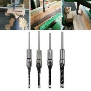 Professional Woodworking Square Hole Chisel Mortising Drill Hole Punch Tool A8O2
