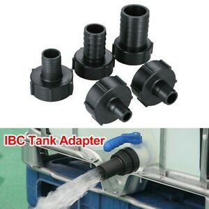 1 Pcs IBC Tank Adapter 1/2\&#034; To 2\&#034; Accessories Black Garden Hose Adapter