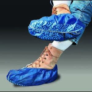CELLUCAP 2803B Cover Shoestring Blue Polypropylene Nonskid, Pair, PK150
