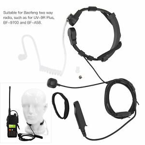 Throat Vibration PPT Mic Headset Noise Reduction for UV9R Plus BF97 Intercom