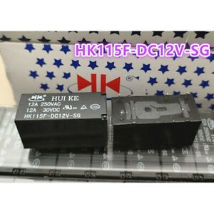 5Pcs HUIKE HK115F-DC12V-SG 12VDC Power Relay 5Pins 12A 250VAC