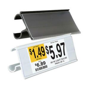 Double Wire Label Holders- Black- 3&#034;L