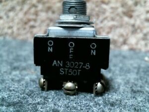 AIRCRAFT TOGGLE SW.  AN3027-8 ST50T
