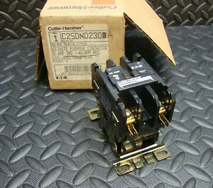NEW Cutler Hammer C25DND230A Definite Purpose Contactor 2 P 30 amp 120 Volt Coil