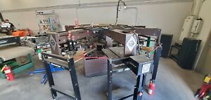BROWN 7 color screen printing press