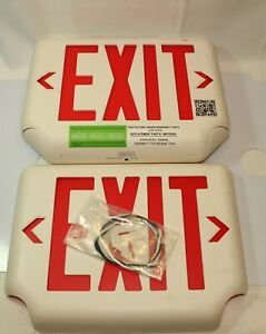 Dual Lite EV LED EVCURWDI-0-WM Exit Light
