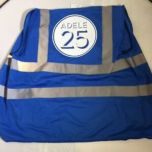 Unique Adele 25 Security/Staff Concert Vest Blue Reflective Strips XL Vgc