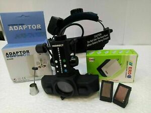 Indirect Ophthalmoscope Rechargeable Binocular Funduscopy With Accessories Case