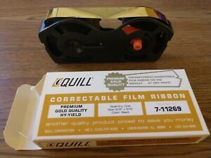 IBM Selectric II &amp; III, CORRECTABLE FILM RIBBONS, QUILL #7-11269, Set of 3, NIB