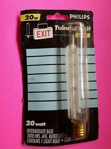 Philips Tubular Exit Sign Bulb 20W 3000 Hours