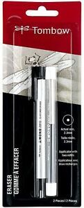 Tombow Mono Zero Eraser Refill Value Pack Round 2.3mm Precision Tip Pen-Style