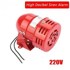 Ms-190 Alarm High Decibel Red Safety Signs Workshop Tool 220v Audible High-Power