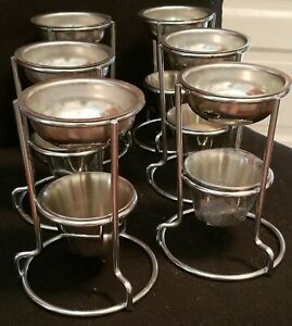 VOLLRATH 46771 SET OF 6 BUTTER MELTERS 3OZ.PAN CANDLEHOLDER WIRE STAND