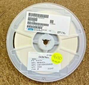 (9,430 PIECE REEL) LQG15HN10NJ02D, MURATA FIXED IND 10NH 500MA 350MOHM SMD ROHS