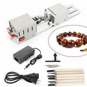 Mini Lathe Beads Polisher Machine Diy Cnc Machining For Table Woodworking Woo...