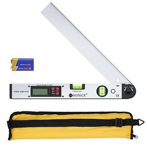 Digital Protractor Angle Ruler 400mm/16inch Angle Finder Meter Goniometer 0~225°