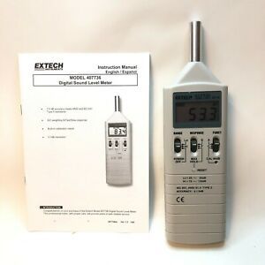 Extech Model 407736 Digital Sound Level Meter - With Booklet - Working