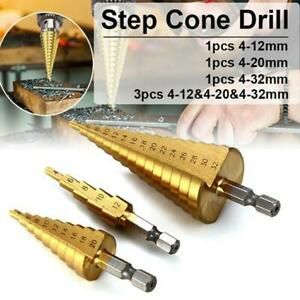 Hex handle Drill Bit Set Steel Titanium Nitride Coated Y Quick Step Change V0A3