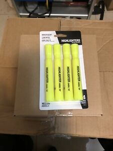Yellow highlighter 4 pack 6 packs per box