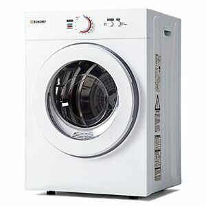Compact Laundry Dryer 1.8 cu.ft, Stainless Steel Clothes Dryers With Exhaust