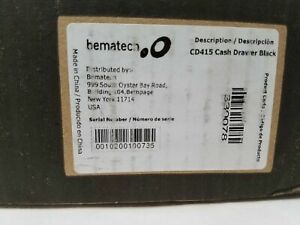 Bematech CD415 Cash Drawer Black - NEW