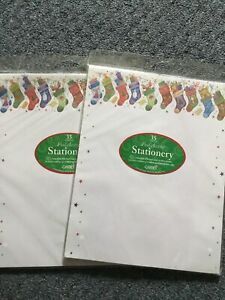 Holiday Gartner Stationary Printer Paper Christmas New 2 Pks Christmas stockings