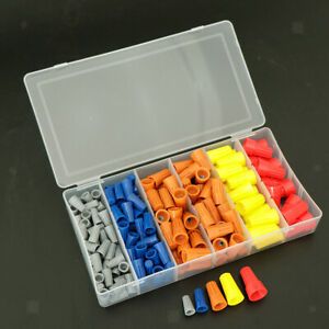 180x Electrical Wire Connectors Twist-on Easy Screw on  Assortment 5Color