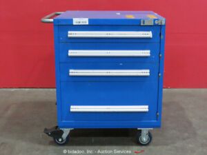 Stanley Vidmar 4-Drawer Tool Cabinet Shop Equipment Storage Box bidadoo
