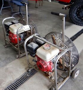 2 Hurricane Structure Fire Fighting Smoke Ventilation Exhaust Fan Honda HM-20