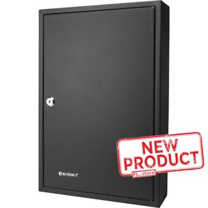 64 Key Storage Cabinet Lock Box Safe Organizer Storage Holder Wall Mount Black