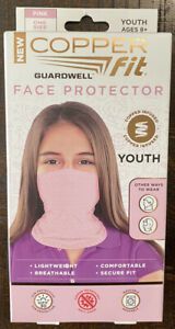 Face Mask Copper Fit Guardwell Face Protector Pink Youth Ages 8+ New