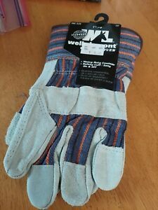 Wells Lamont Gloves Heavy Duty Work &amp; Home Cowhide Palm, one size