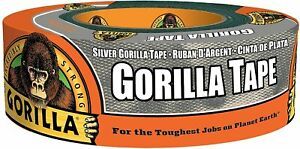 Gorilla Silver Duct Tape, 1.88&#034; x 35 yd, Silver, (Bulk Pack of 18)