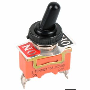 Heavy Duty Toggle Switch 12V ON / OFF Car SPST Missile Type Waterproof Cover