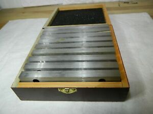 18 Piece Precision Parallel Set 6&#034; Long x 1/4&#034; to 1/4&#034; Thick 52-58 RC 637-7535