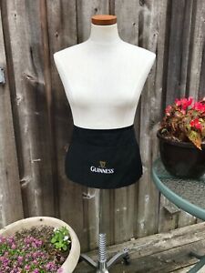 Guiness Bar Apron Black Toppers Brand 3 Pockets