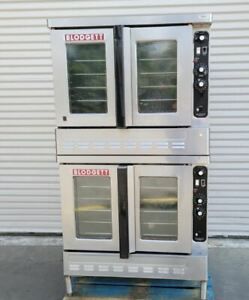 Used Blodgett DFG-100-3 2-Speed Double Gas Convection Oven W/ Motor Covers