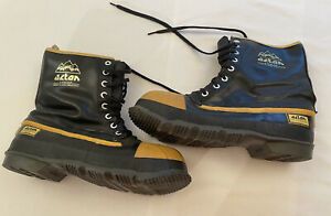Mens Acton Canada Kandar Lace Up Steel Toe Neoprene Work Boots Size US 11 Black